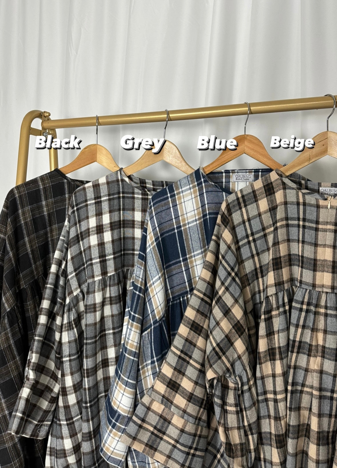 Flannel Babydoll Top