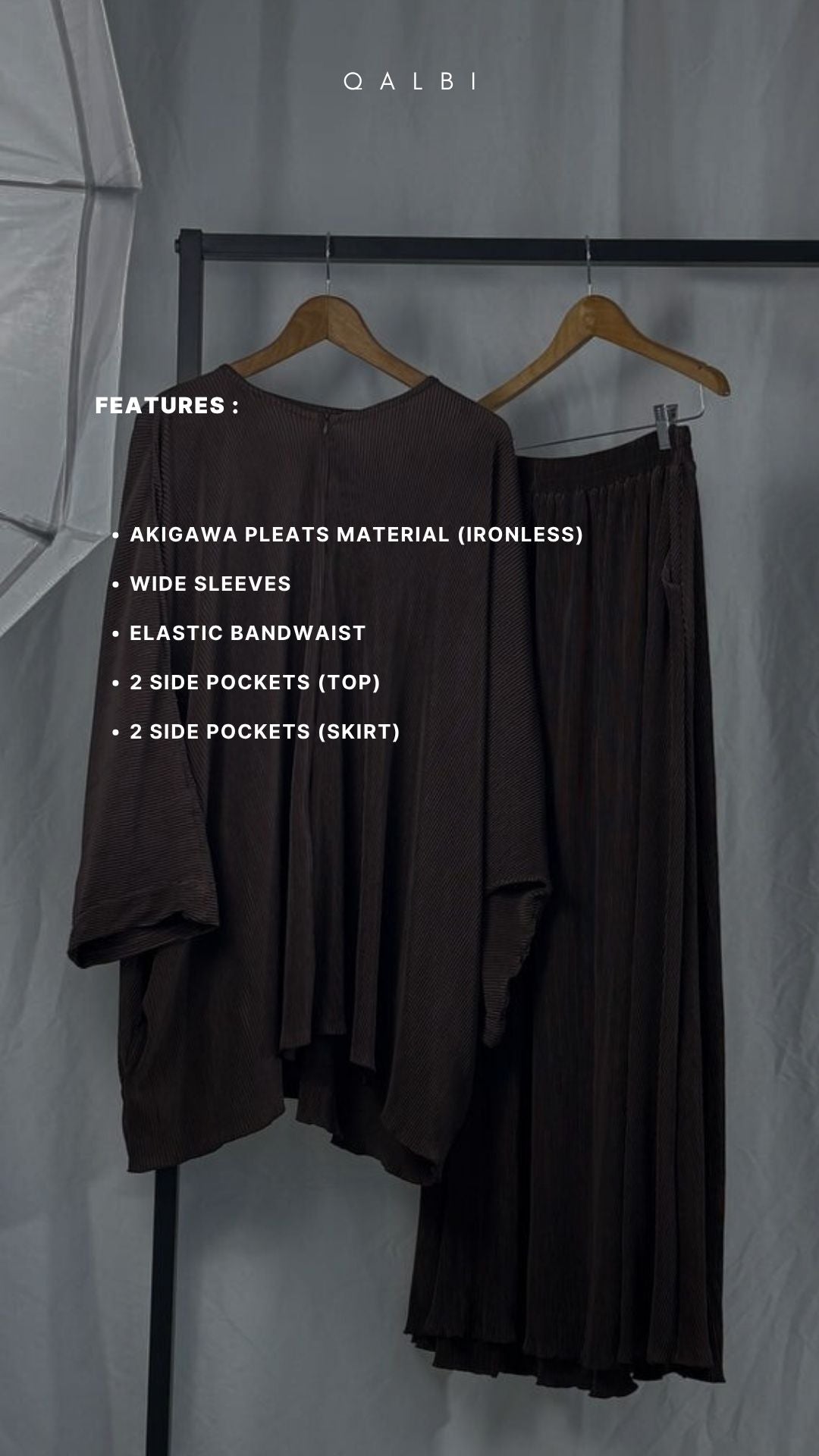 Pleated Skirt Set