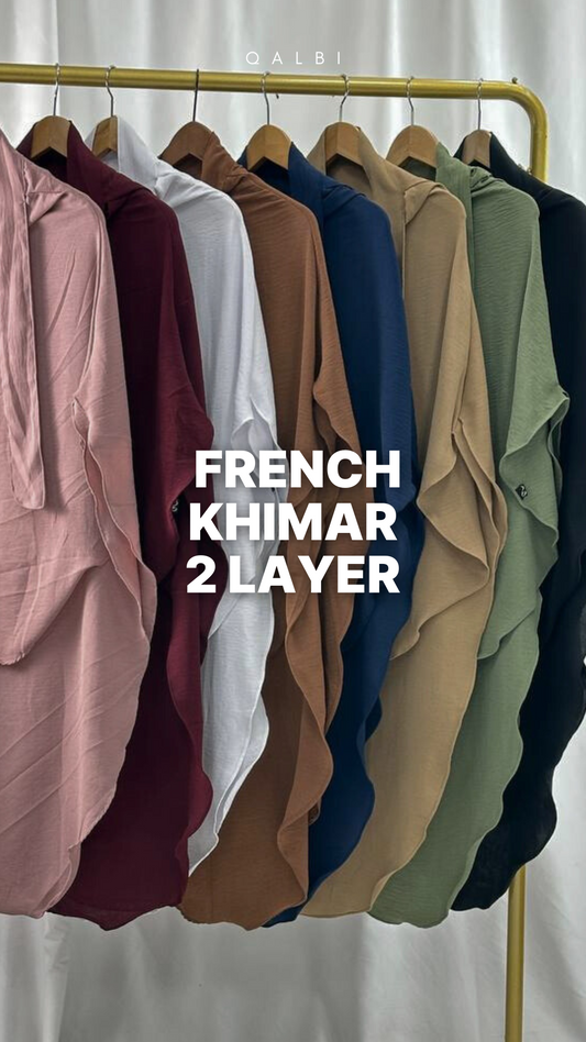 French Khimar 2 Layer