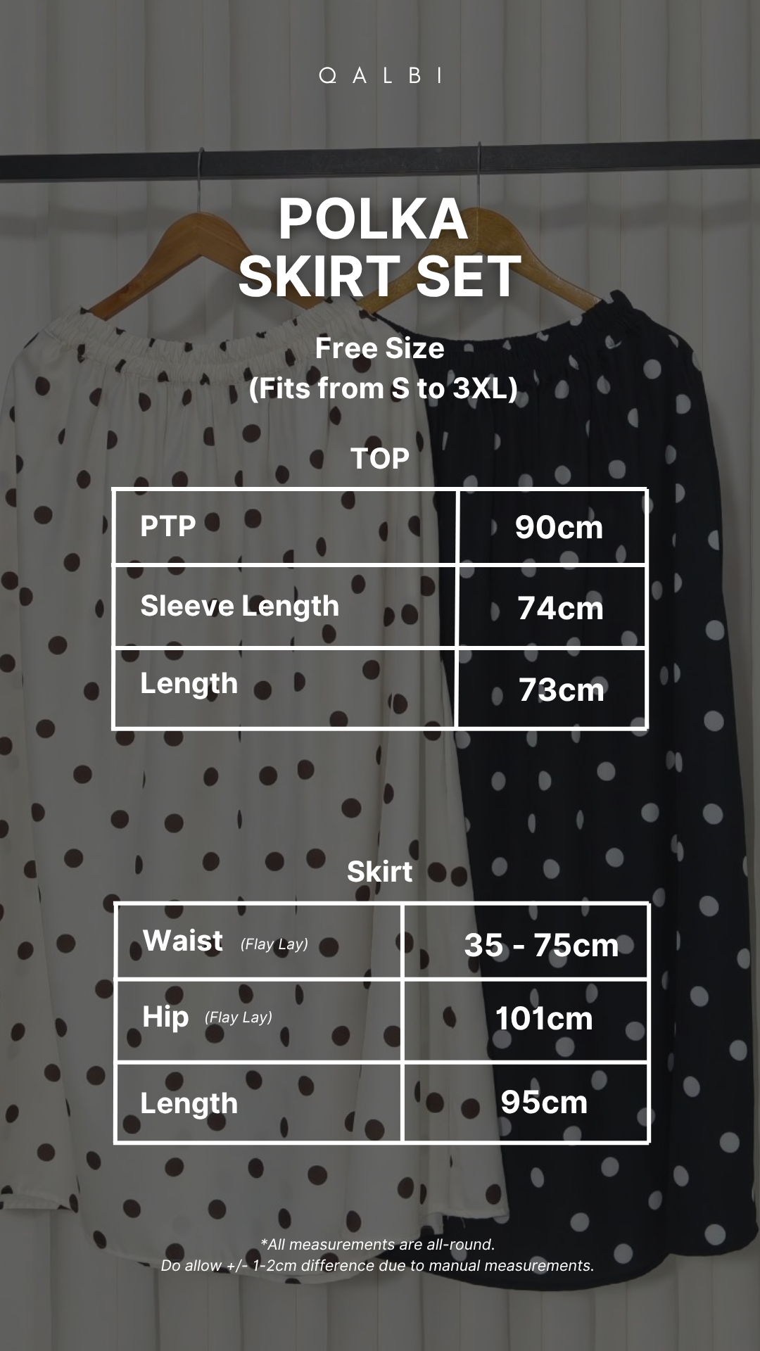 Polka Skirt Set