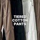 Tier Cotton Pants