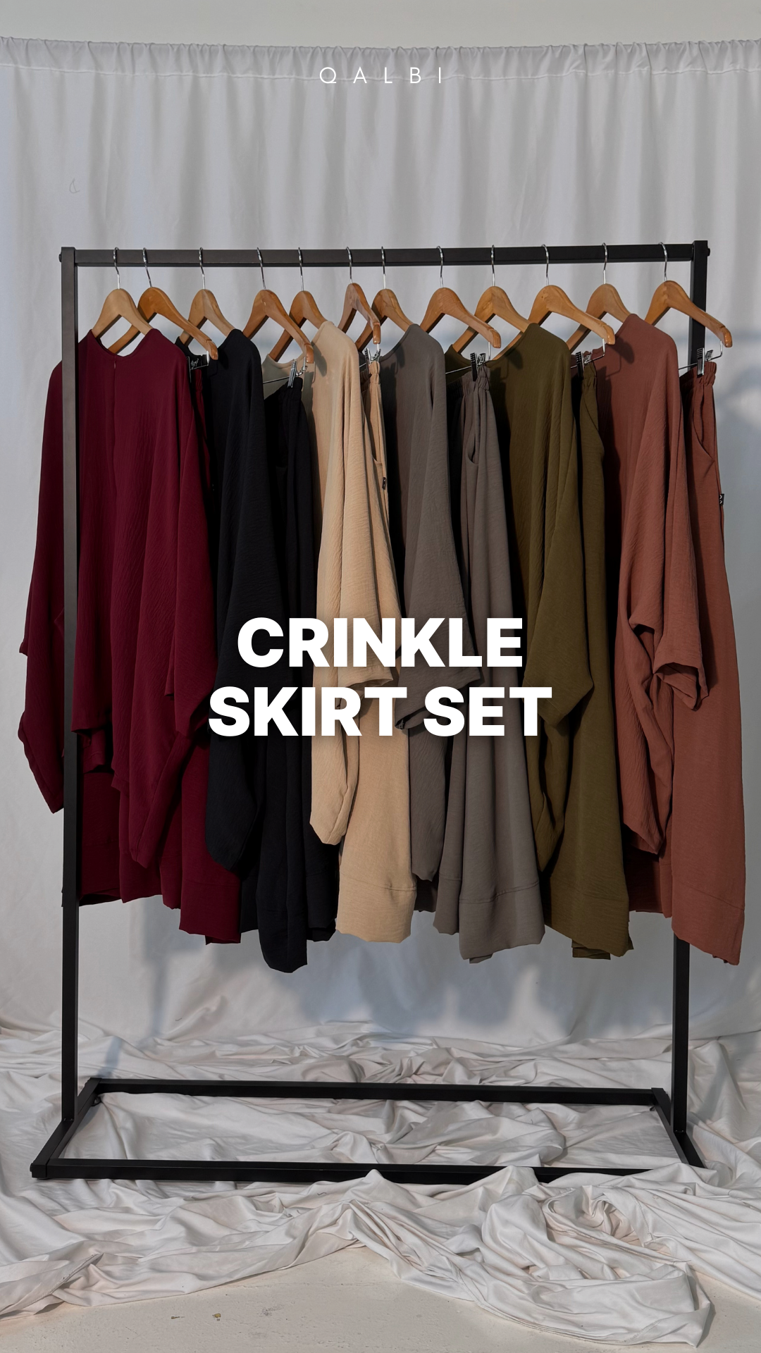 Crinkle Skirt Set