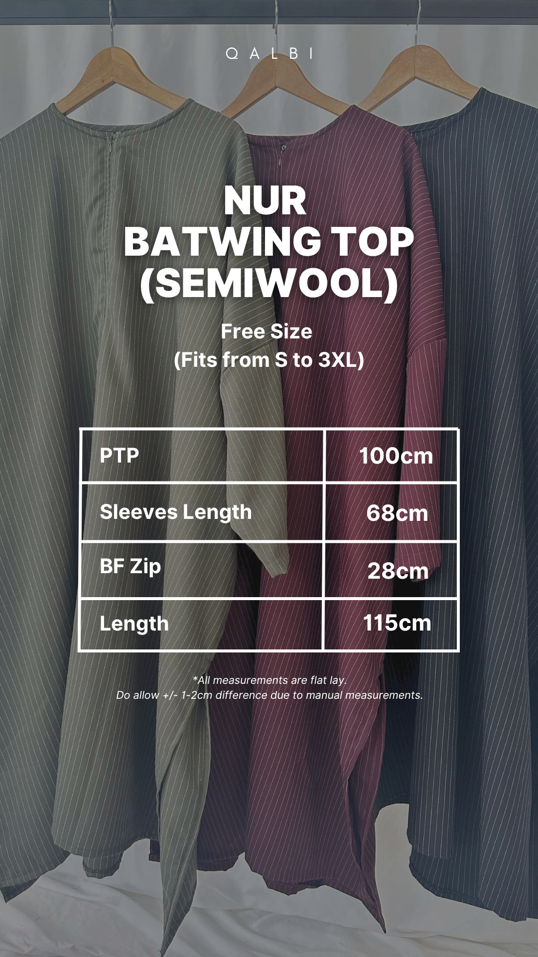 Nur Batwing Top (Semiwool)