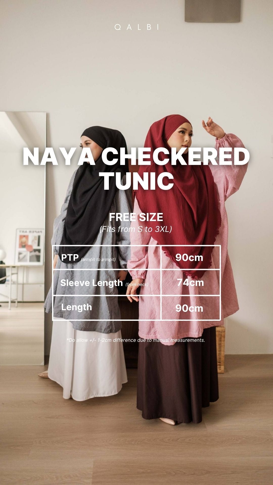 Naya Checkered Tunic