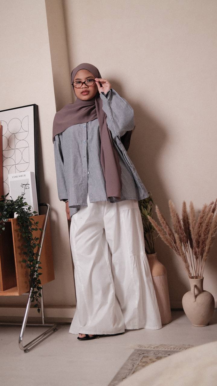 Tier Pants (Cotton Poplin)