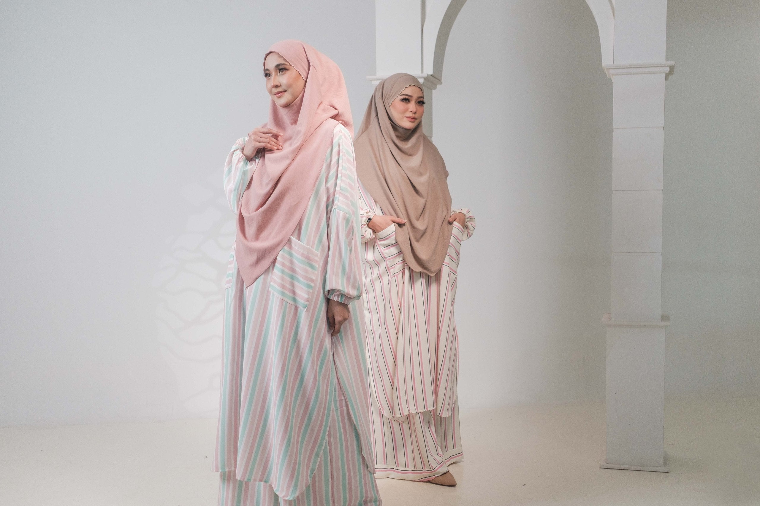 Stripes Pant Set Silk Lexus