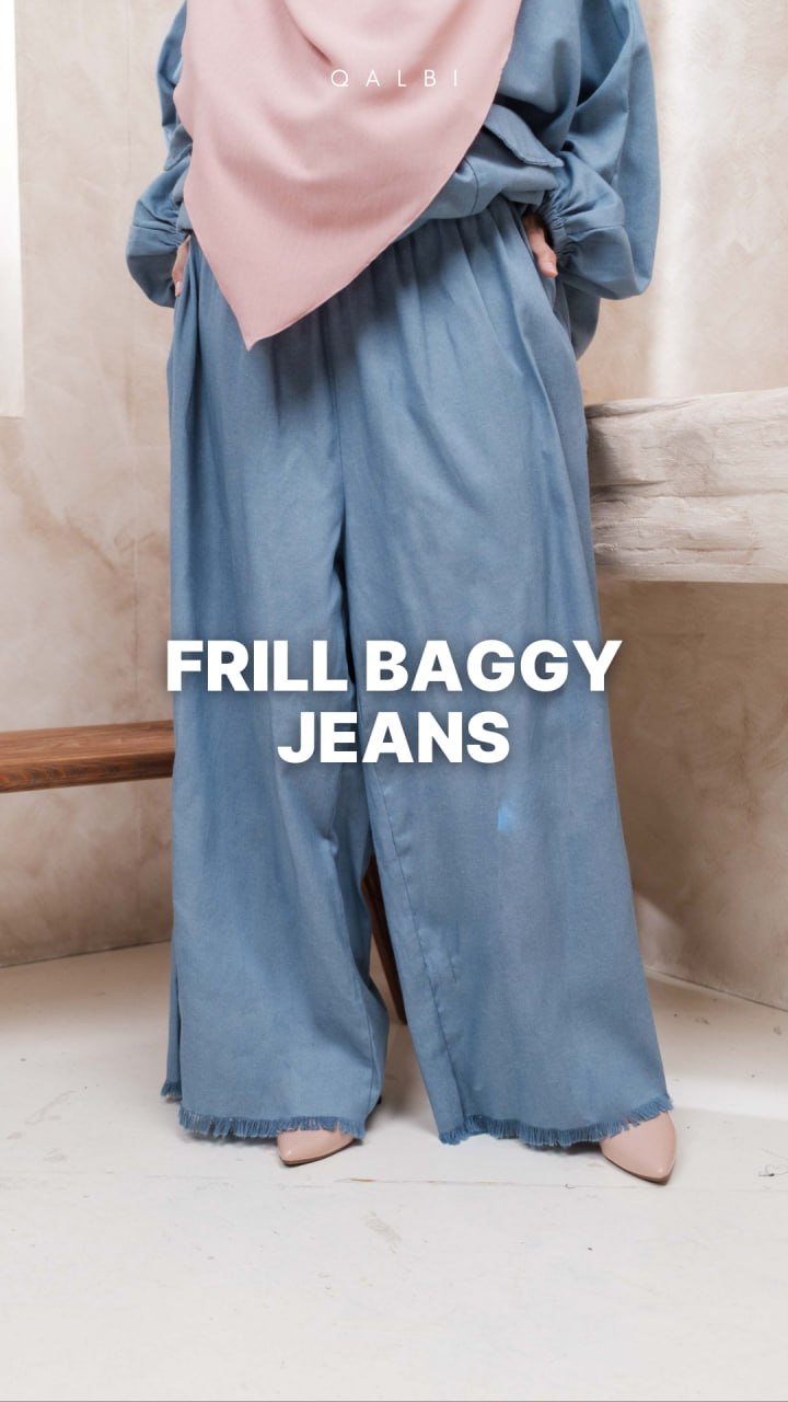 Frill Baggy Jeans