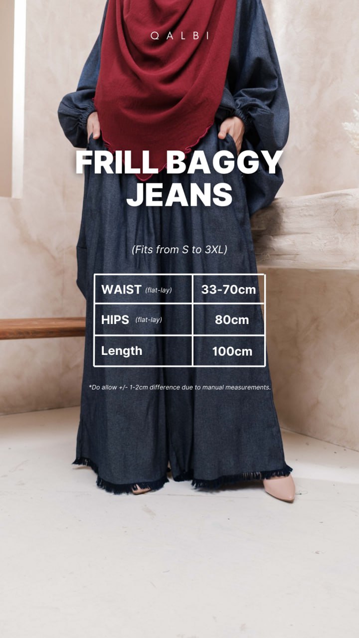 Frill Baggy Jeans