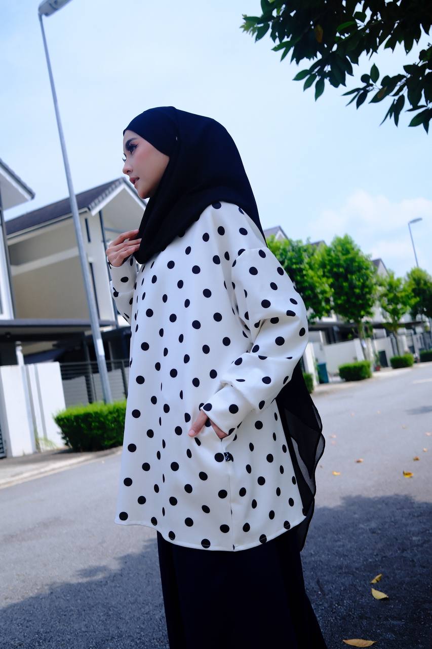 Polka Scuba Top