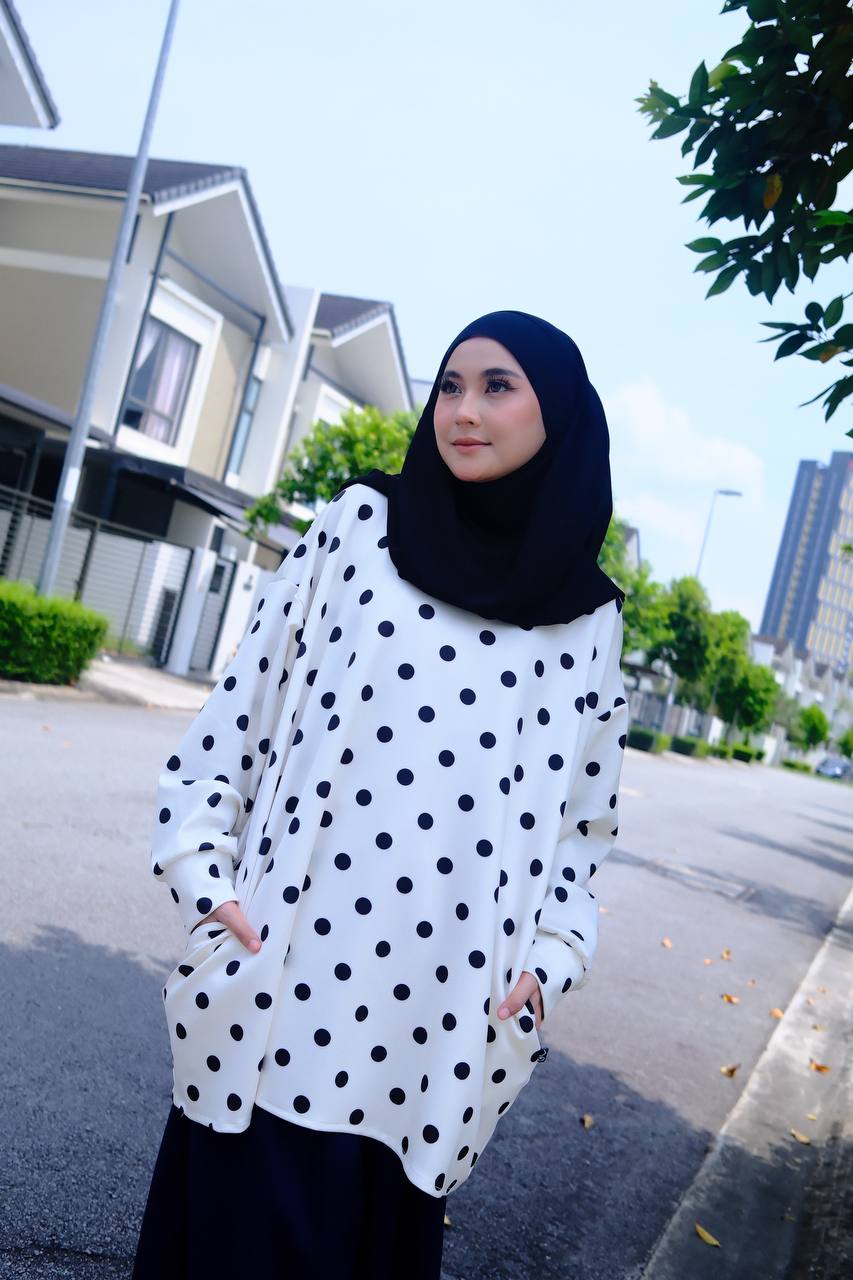 Polka Scuba Top