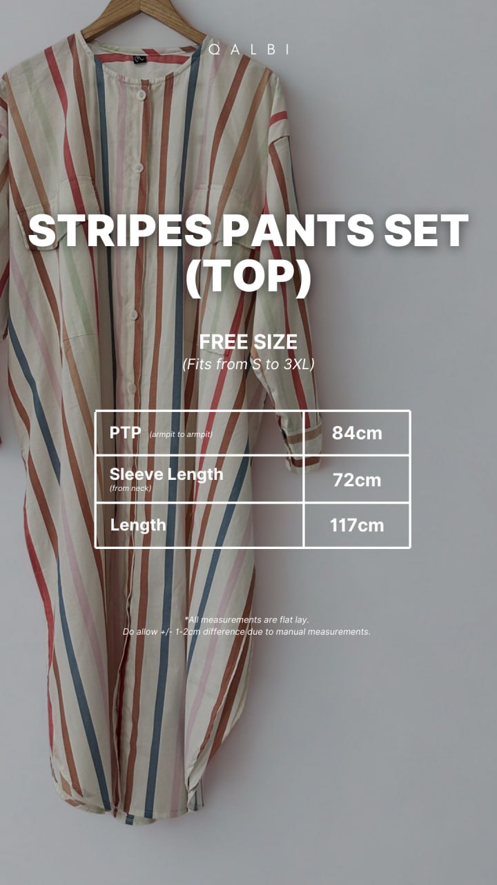 Stripes Pant Set