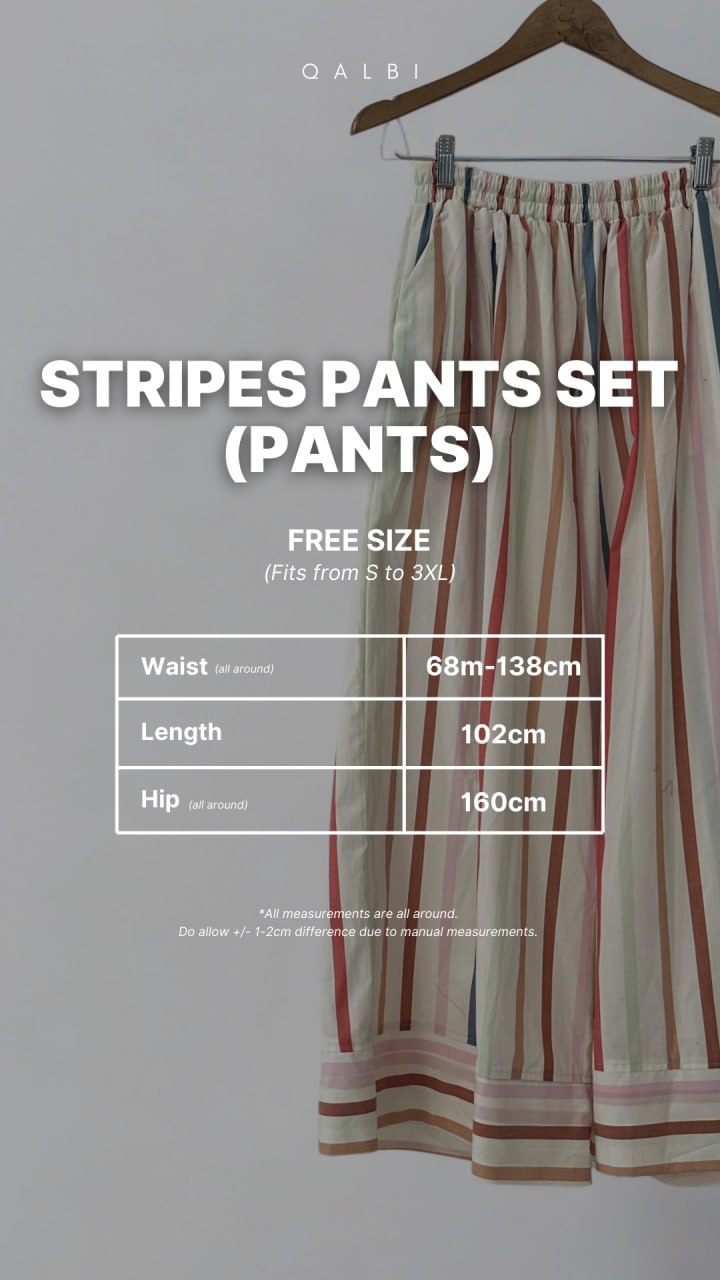 Stripes Pant Set