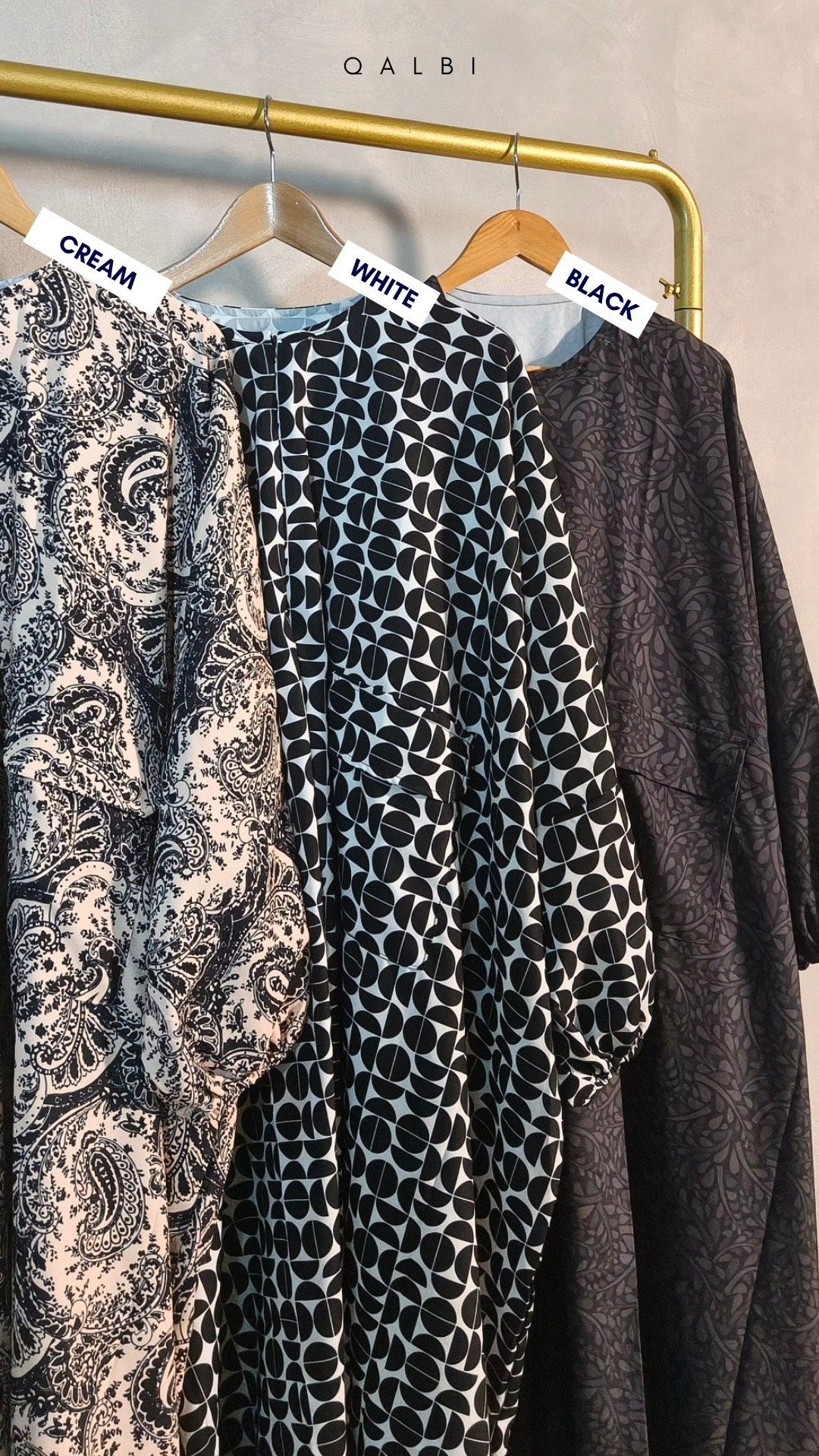 Wardah Black Printed Series