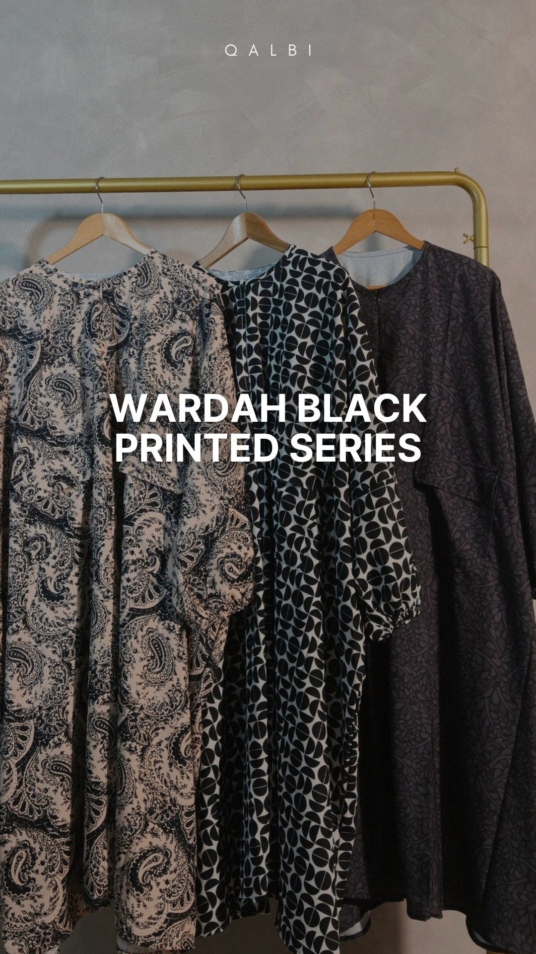 Wardah Black Printed Series