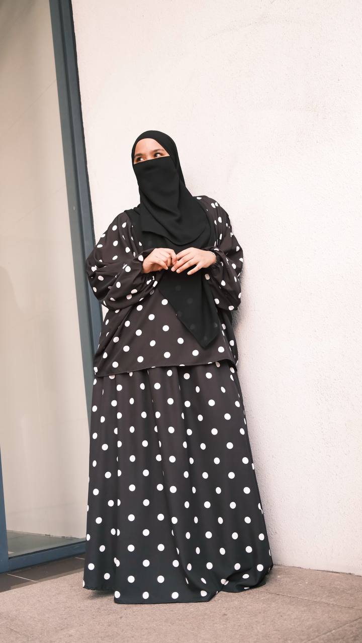 Polka Skirt Set