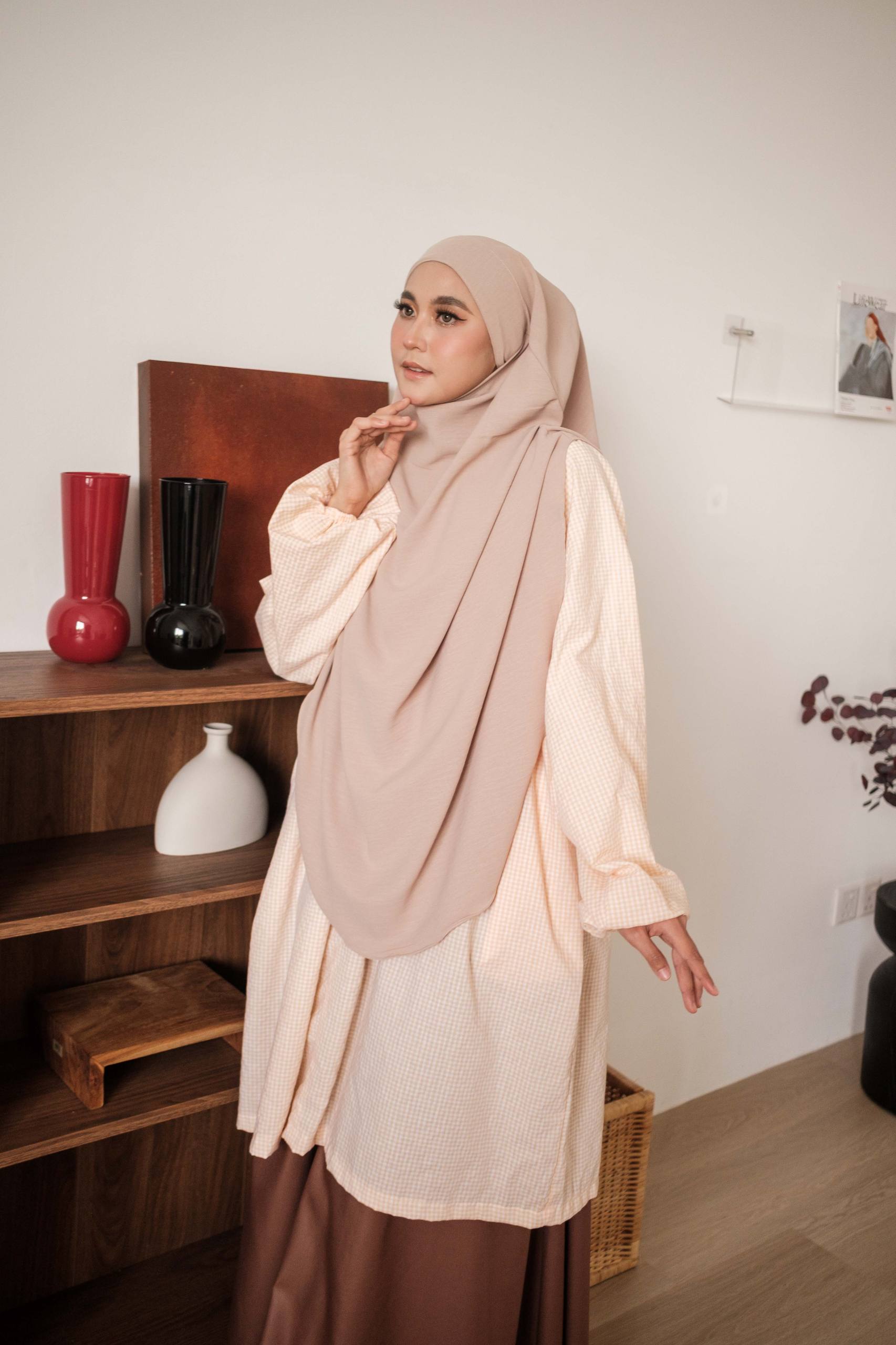 Naya Checkered Tunic