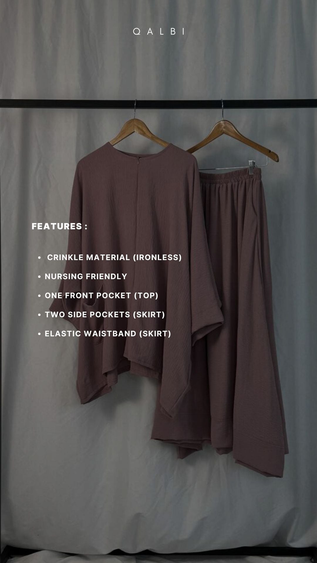 Crinkle Skirt Set