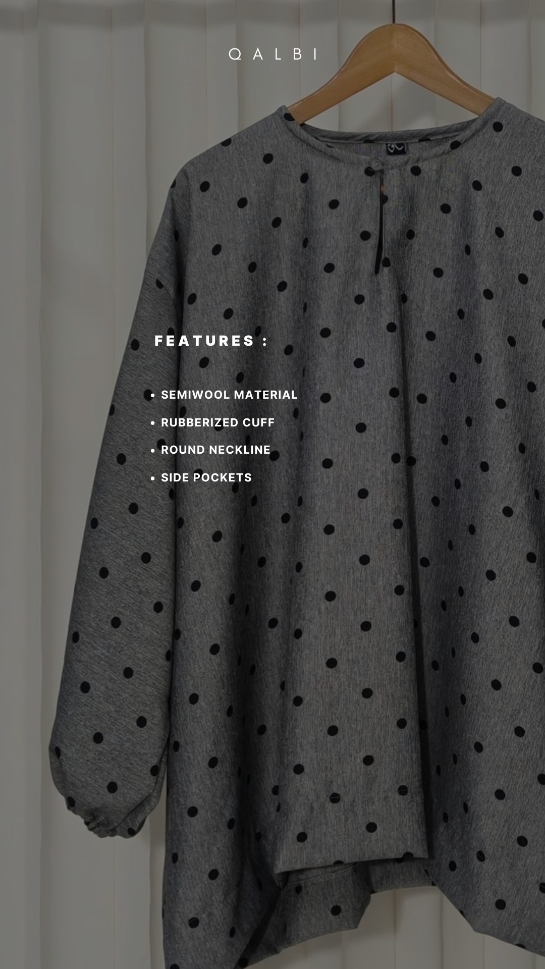 Polka top (semiwool)