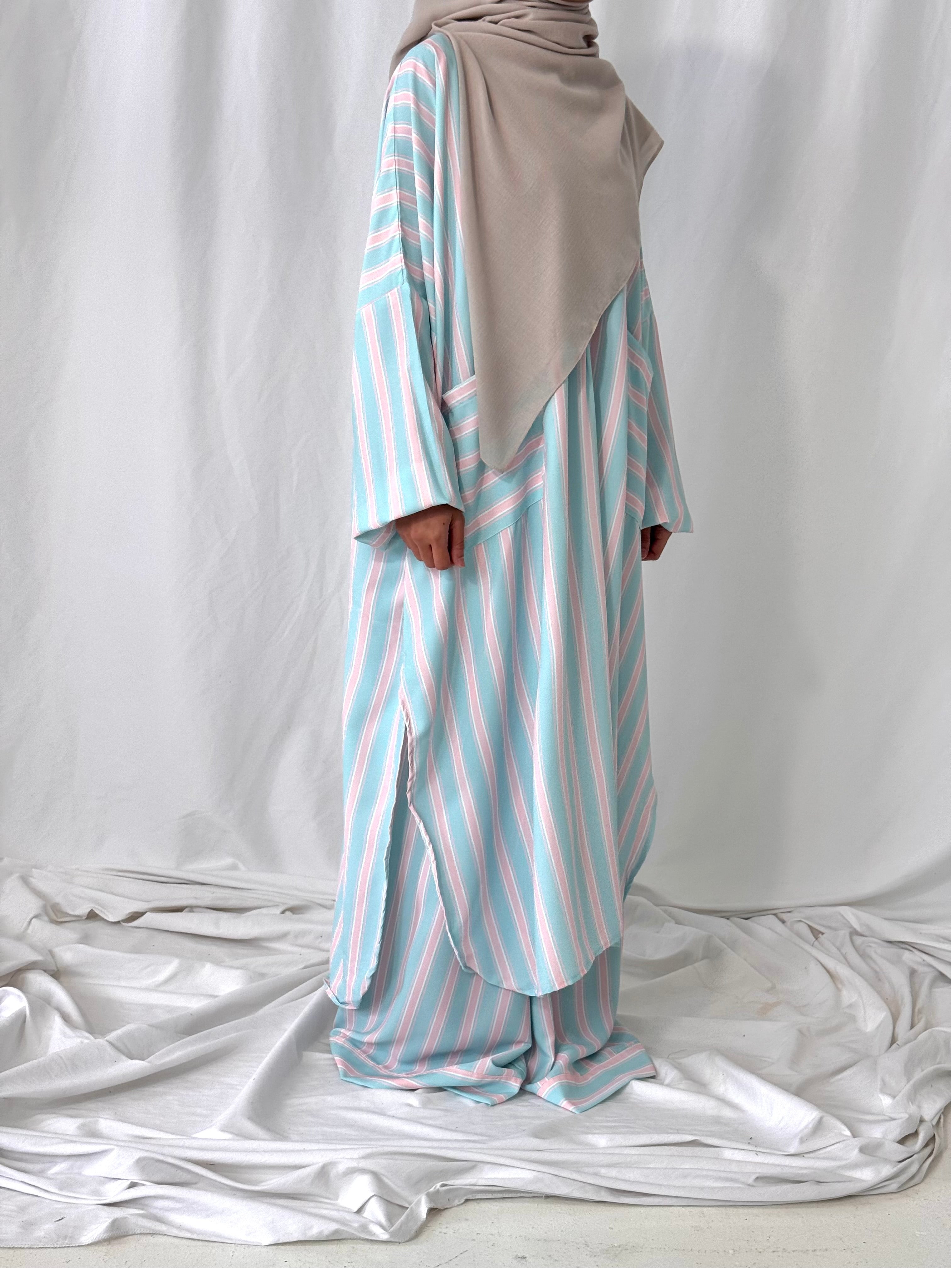 Stripes Pant Set Silk Lexus