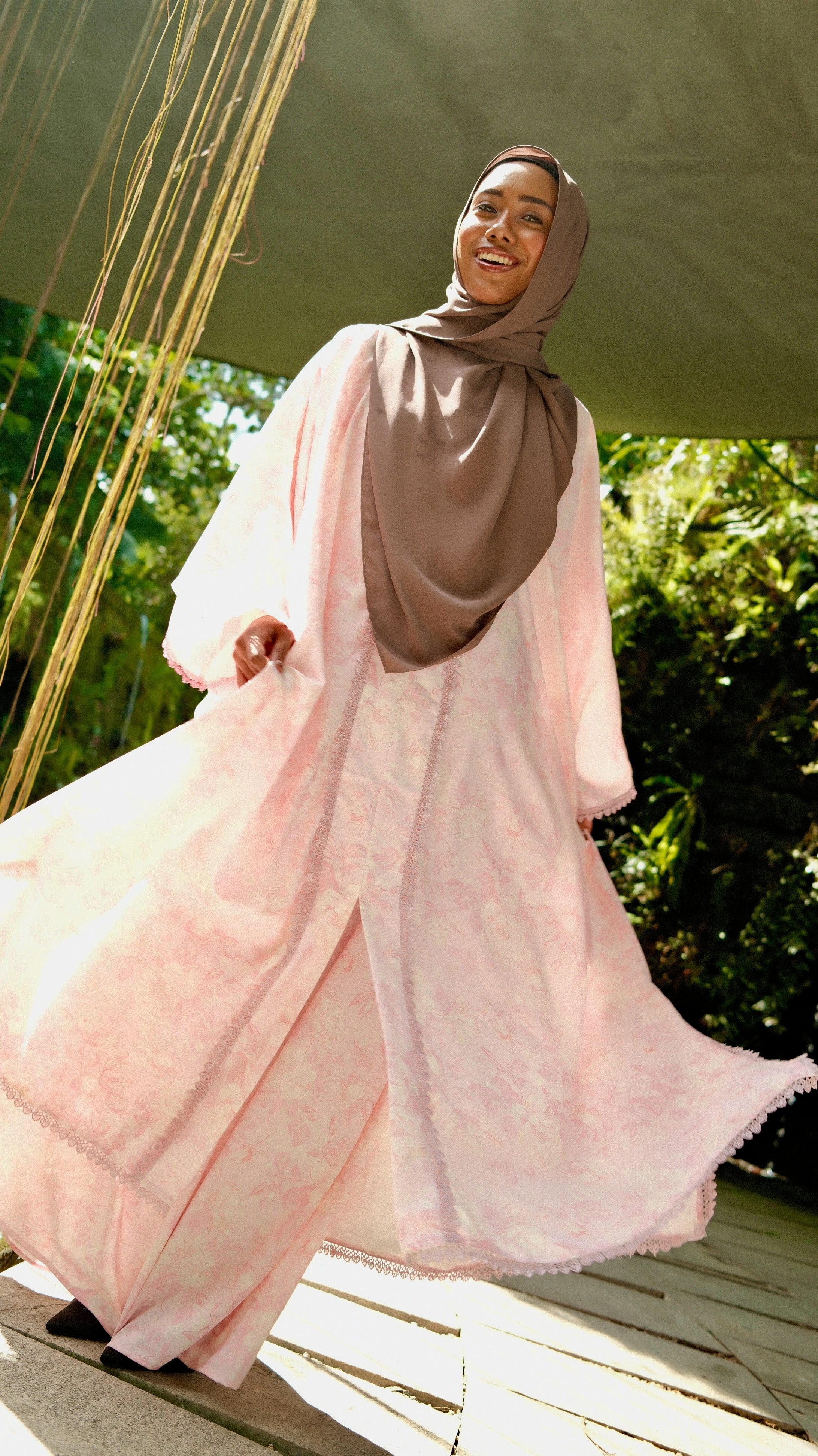 Printed Seroja Lace Kurung