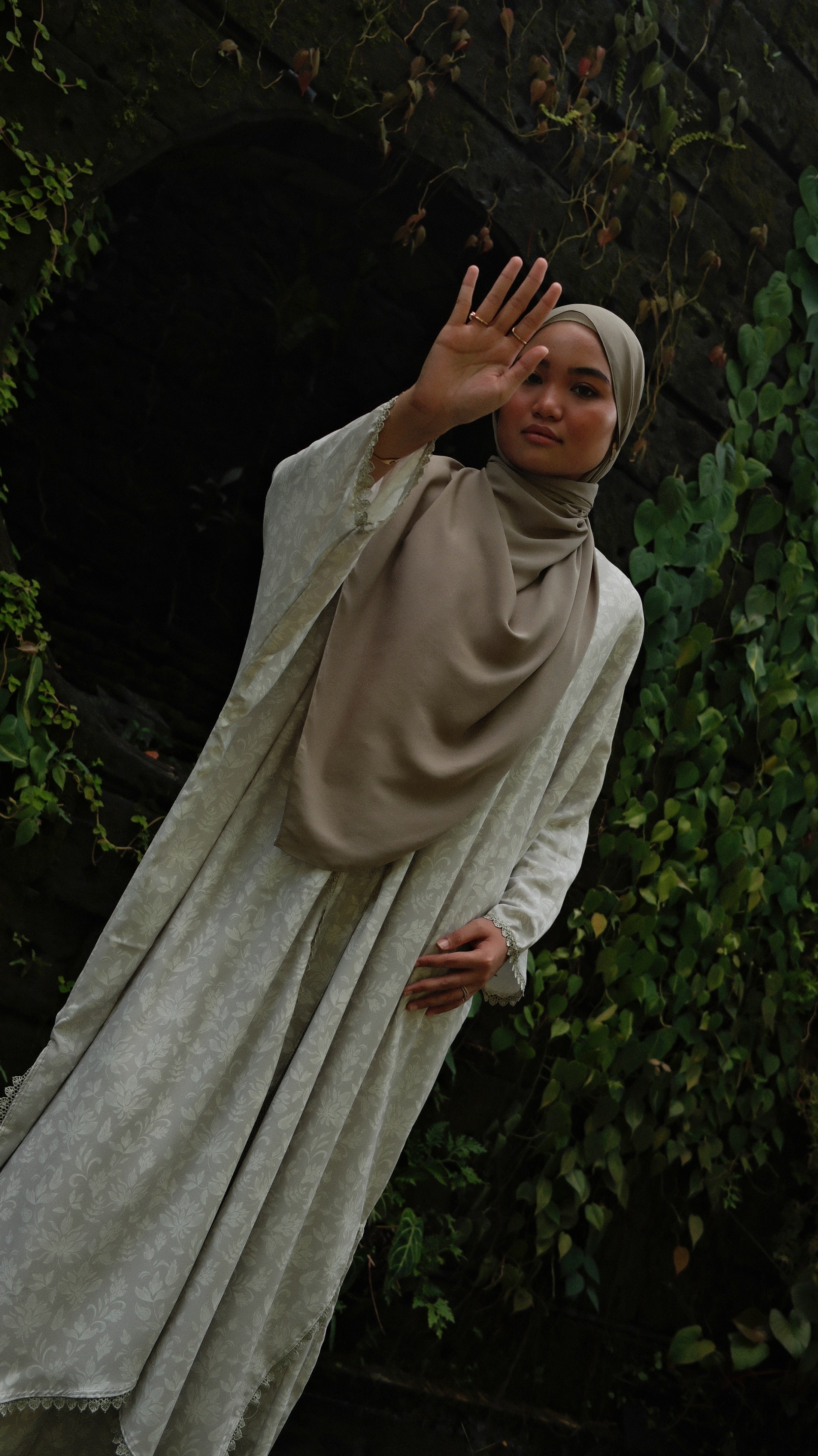 Printed Seroja Lace Kurung