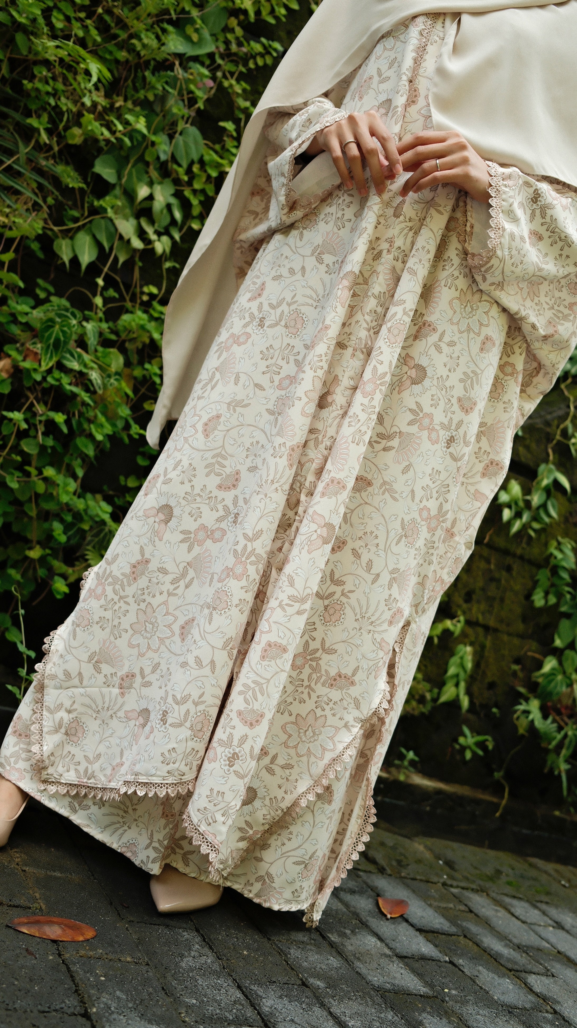 Printed Seroja Lace Kurung