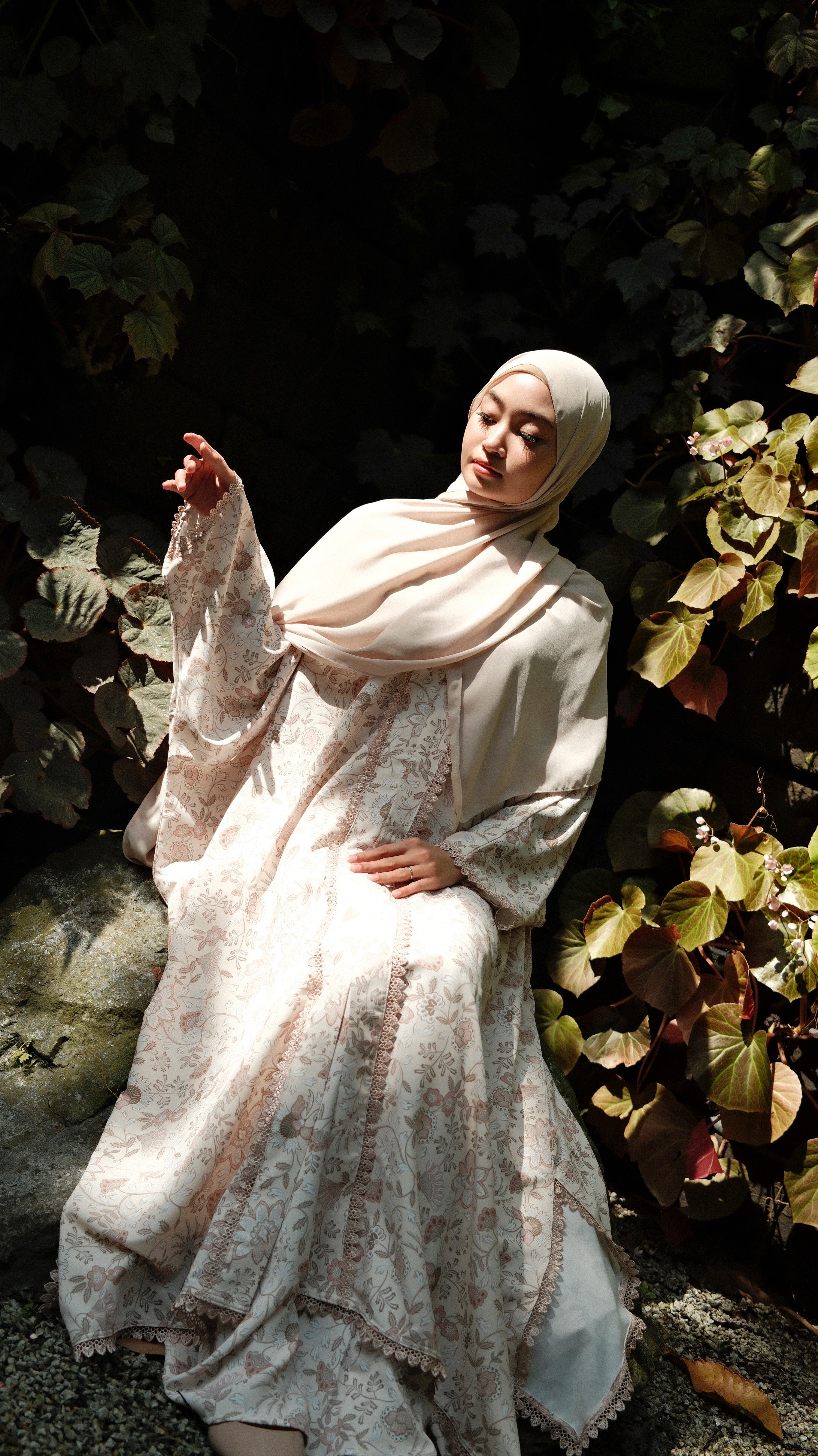 Printed Seroja Lace Kurung