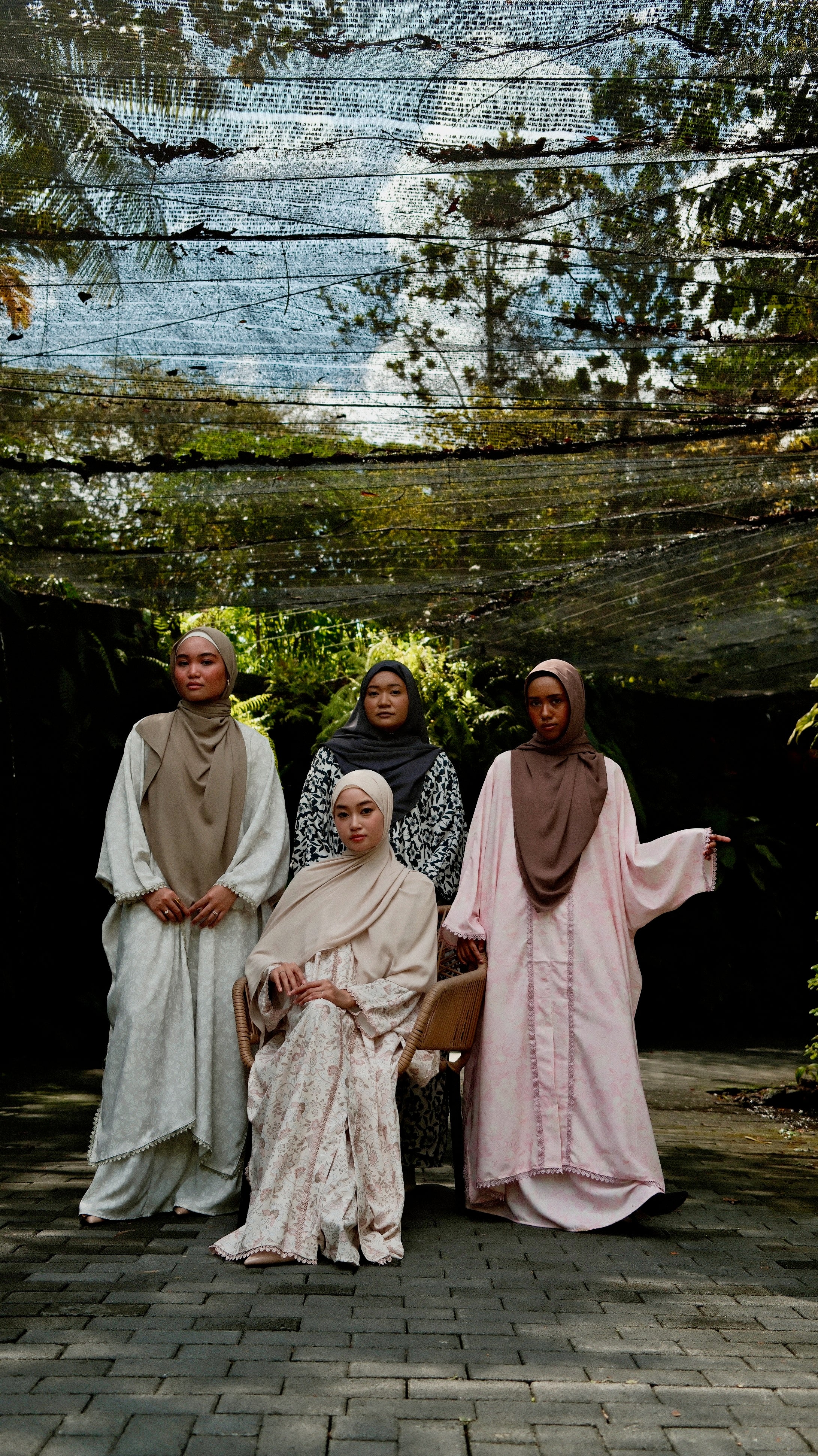 Printed Seroja Lace Kurung