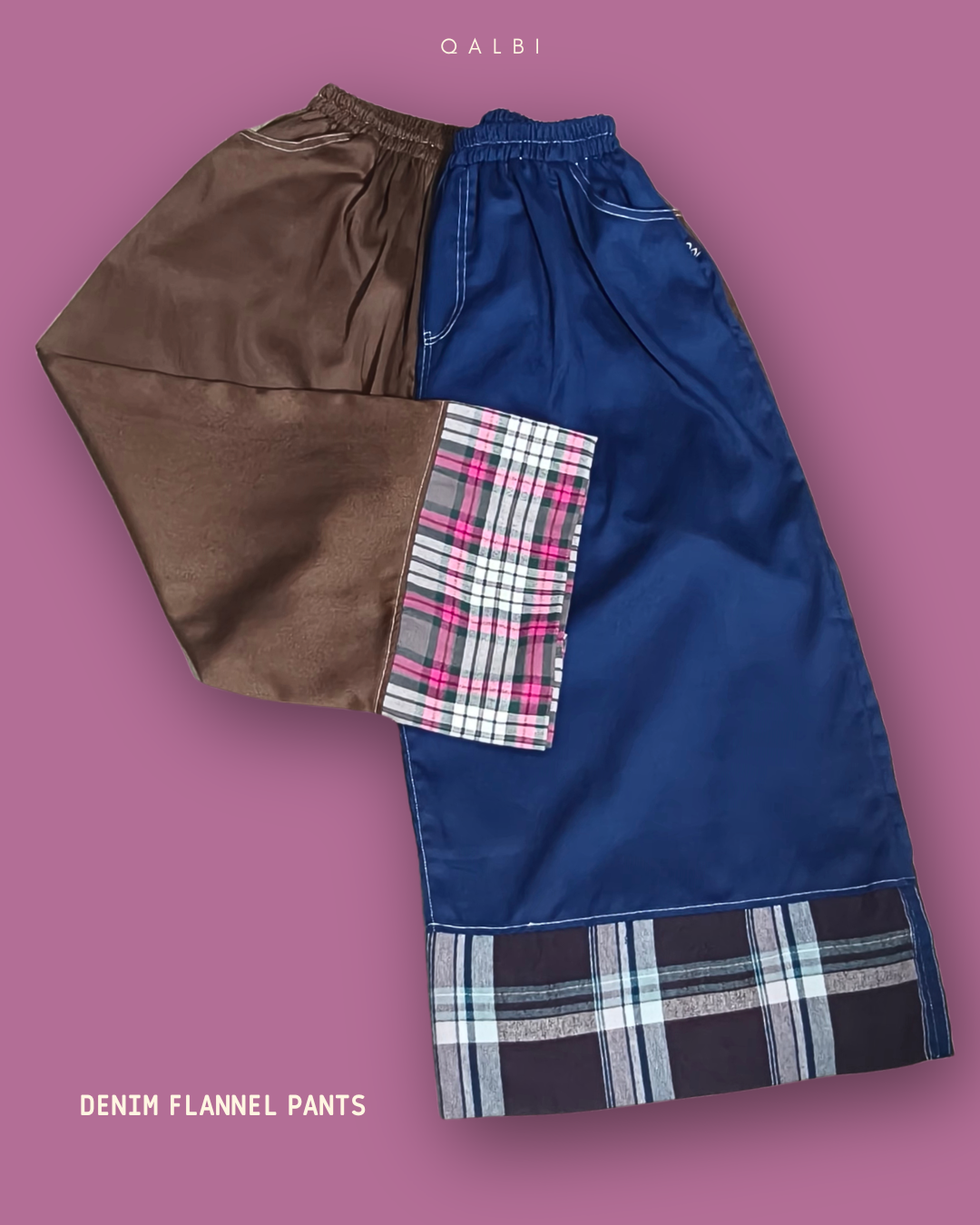 Denim Flannel Pants