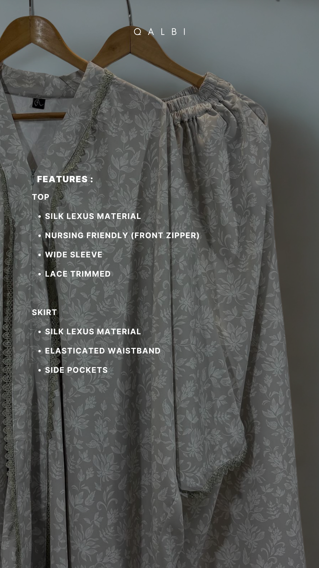 Printed Seroja Lace Kurung