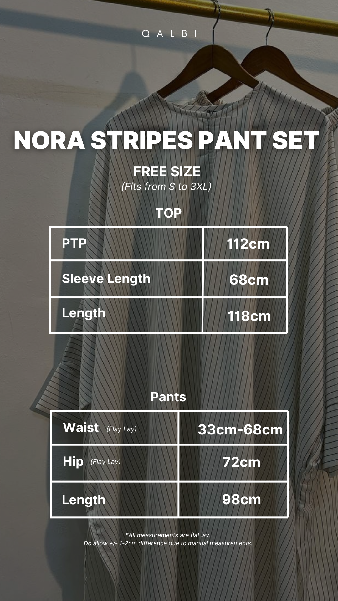 Nora Stripes Pants Set