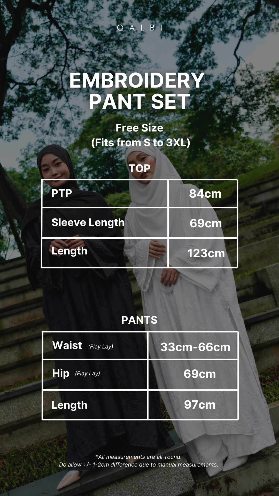 Embroidery Pant Set
