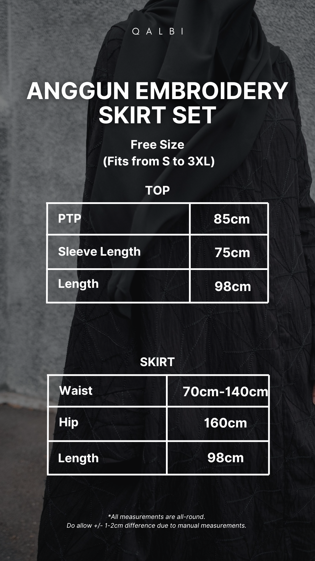 Anggun Embroidery Skirt Set