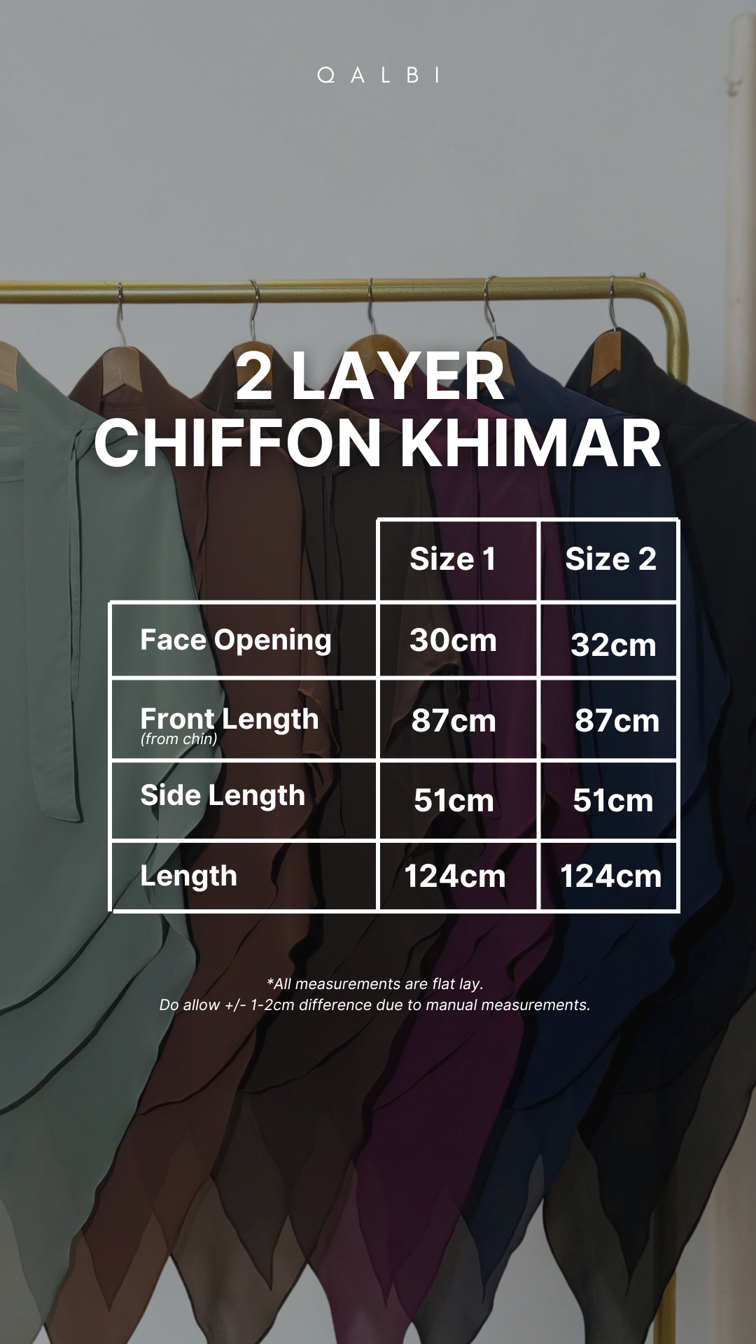 2 Layer Chiffon Khimar