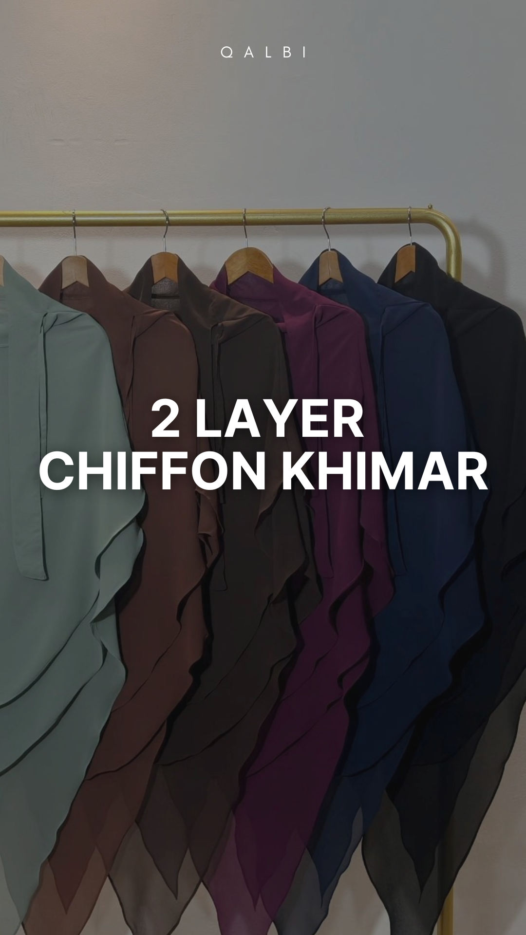 2 Layer Chiffon Khimar