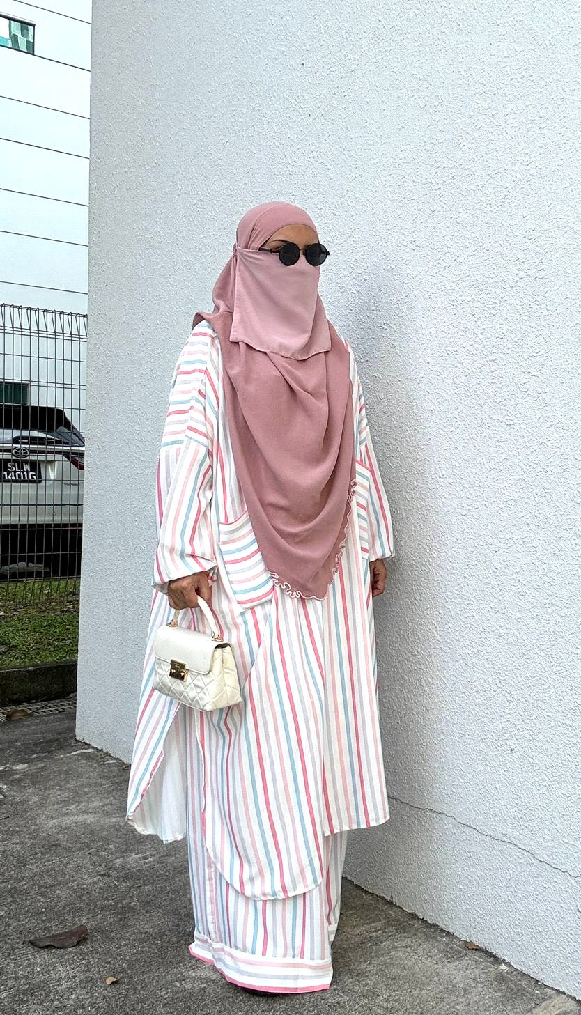 Stripes Pant Set Silk Lexus