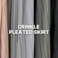 Crinkle Pleated Skirt