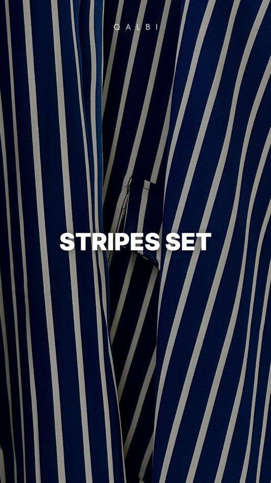 Stripes Pants Set