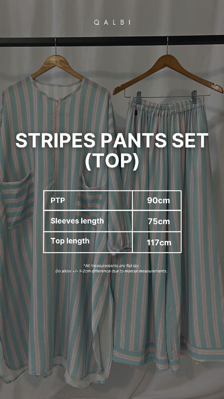 Stripes Pant Set Silk Lexus