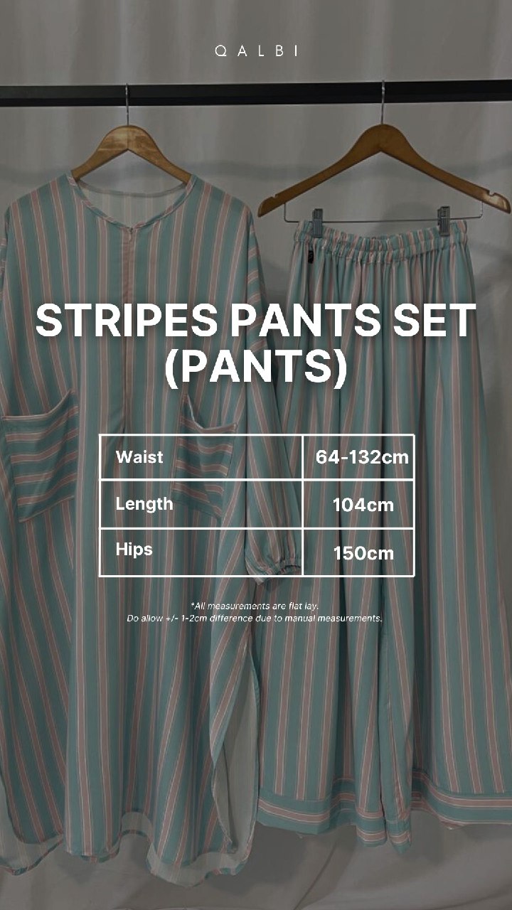 Stripes Pant Set Silk Lexus